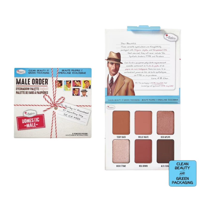 TheBalm Eyeshadow Palette Male Order "domestic", oogschaduw palette met meerdere tinten