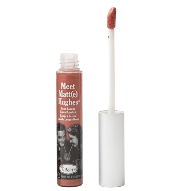 TheBalm Liquid Lipstick Meet Matte Hughes Doting, vloeibare lipstick met matte finish in bordeauxrood