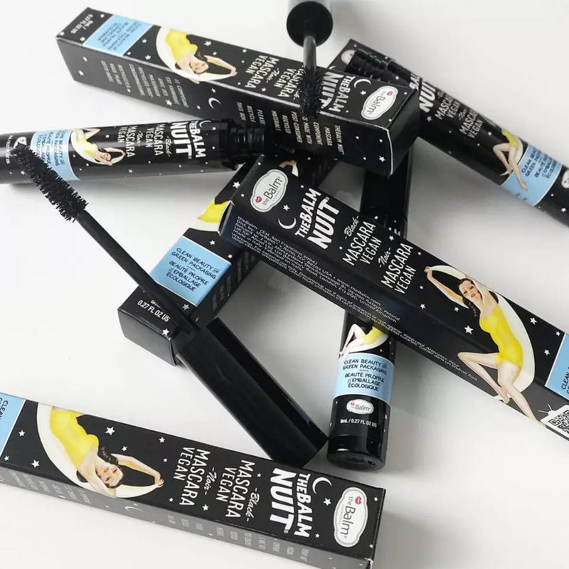 TheBalm Mascara Nuit, middernachtzwarte mascara met kegelvormige borstel voor volume en definitie