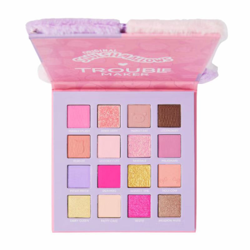 Trouble Maker X Squishmallows Patty The Cow Fluffy Pink Palette