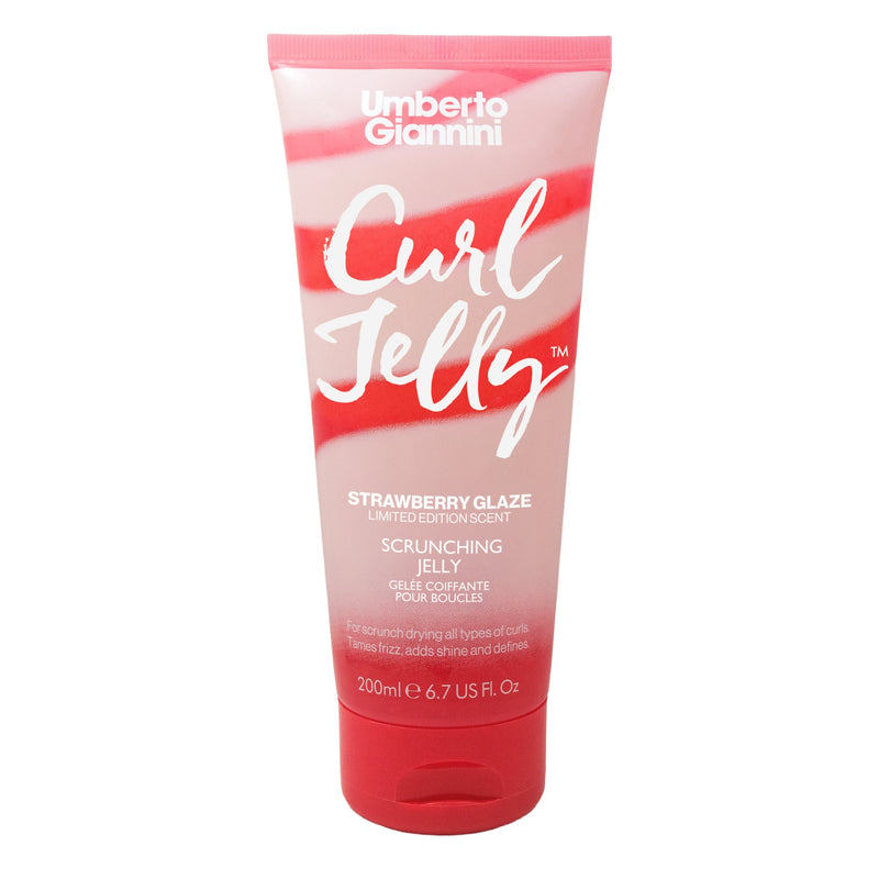Umberto Giannini Curl Jelly Scrunching Jelly Limited Edition Strawberry Glaze, haar gel met aardbeiengeur