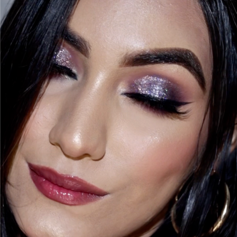 Vani Cosmetics Pressed Glitter Supernova, foiled rose gold geperste glitter oogschaduw, foto 5 van 7