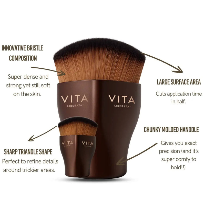 Vita Liberata the Giant Pyramid Body Blending Brush voor vlekkeloze applicatie, foto 2 van 3
