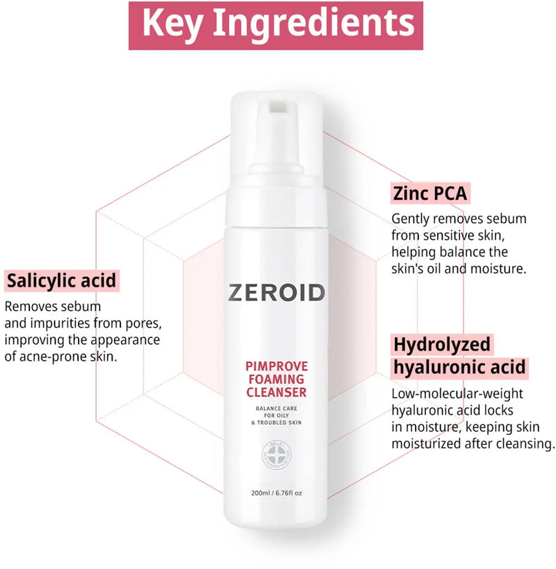 ZEROID Pimprove Foaming Cleanser