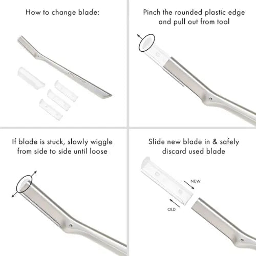 Tweezerman Replacement Blades Facial Razor