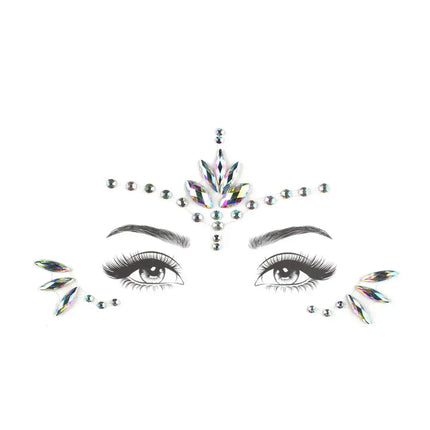 Face jewels met glinsterende steentjes van Boozyshop