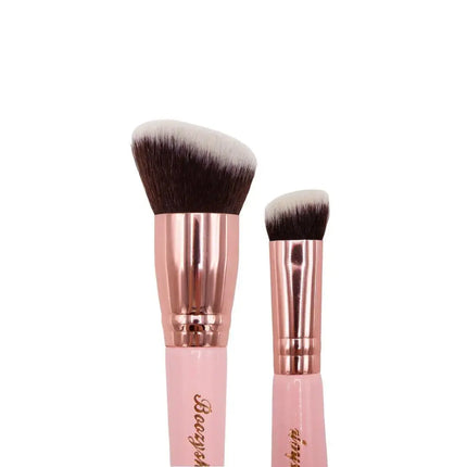 Poeder kwast van Boozyshop in soft pink en goud