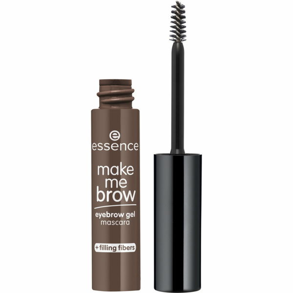 Essence Make Me Brow Eyebrow Gel Mascara 07 Dark Browny Brows, wenkbrauwmascara met vezels