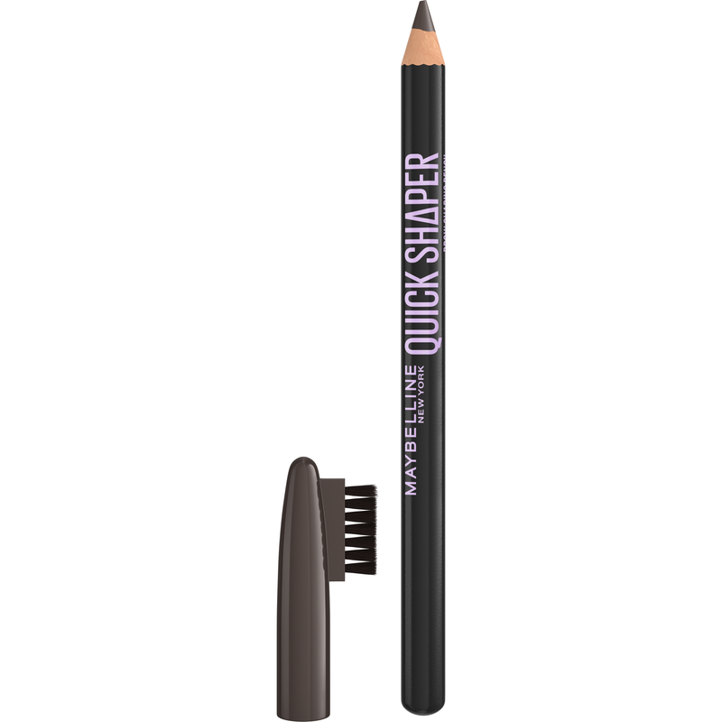 Maybelline Quick Shaper Eyebrow Pencil Black Brown, wenkbrauwpotlood met spoolie