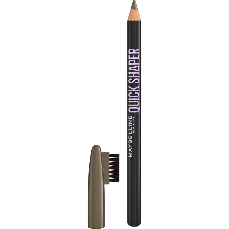 Maybelline Quick Shaper Eyebrow Pencil Medium Brown, wenkbrauwpotlood met spoolie