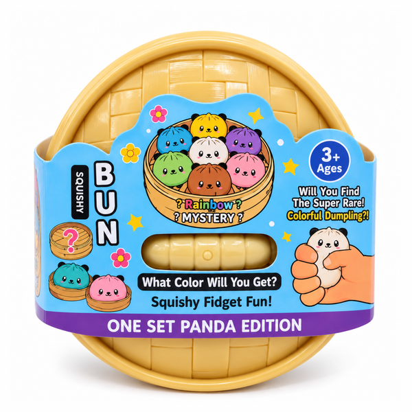 Verpakking van de Mystery Dumpling Squishy Panda Edition
