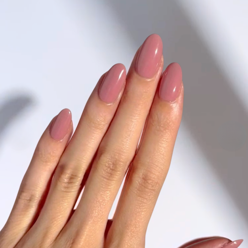 Nailo gellak stickers Vintage Rose, gedempt warm roze