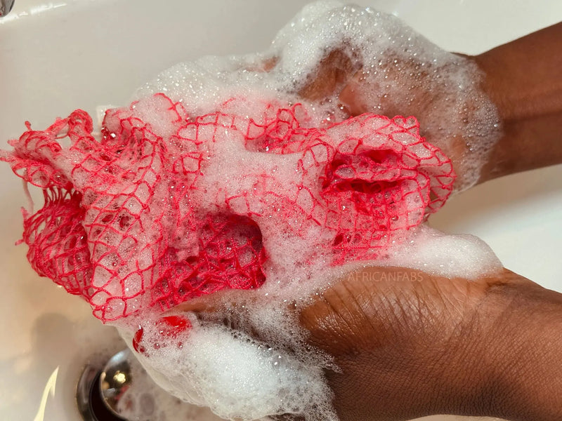 African Fabs African Net Sponge Sapo Black