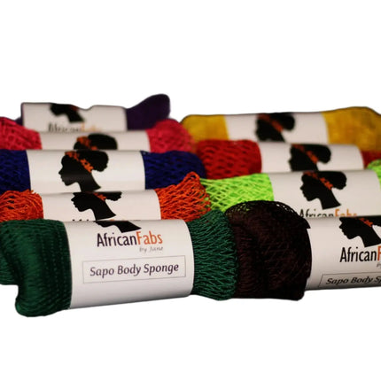 African Fabs African Net Sponge Sapo Mustard