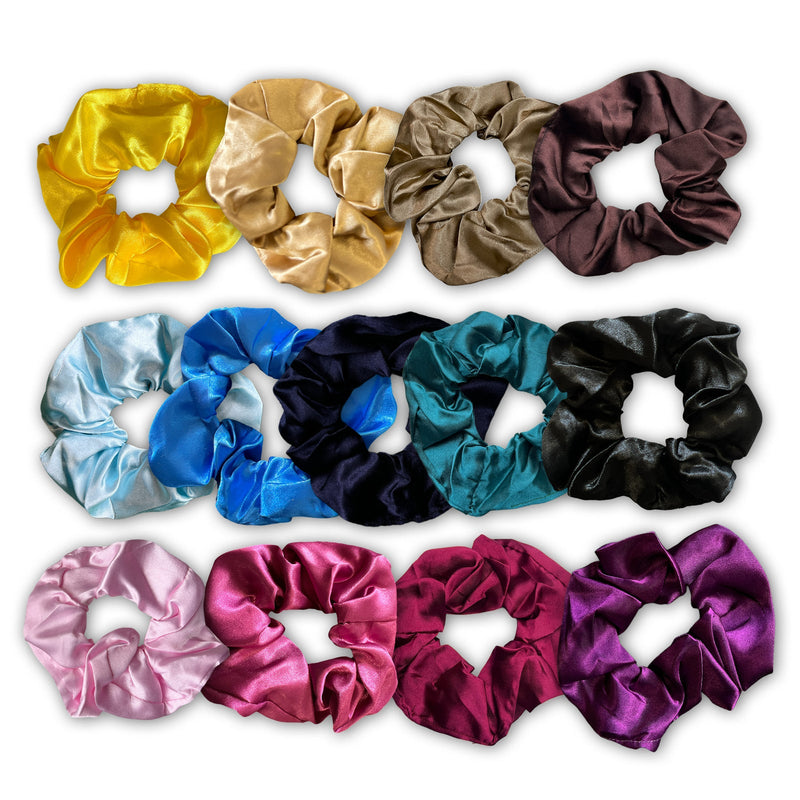 African Fabs Deluxe Satin Scrunchie Soft Green 3