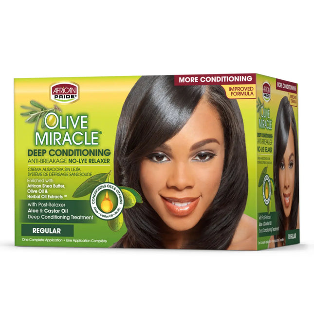 African Pride Olive Relaxer Kit Regular