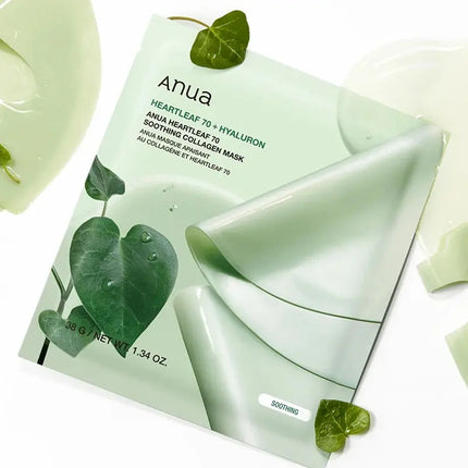 Anua Heartleaf 70 Soothing Collagen Mask 4-Pack