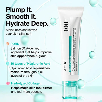 Anua PDRN Hyaluronic Acid 100 Moisture Cream