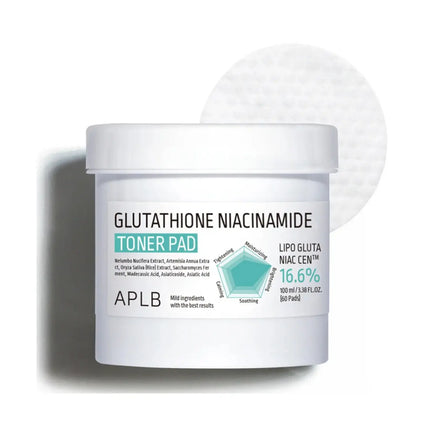 APLB Glutathione Niacinamide Toner Pad