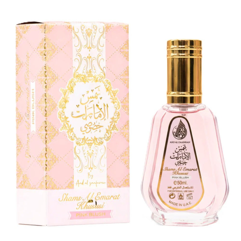 Ard Al Zaafaran Shams Al Emarat Khususi Pink Blush Eau de Parfum, vrouwelijke gourmand geur, foto 2 van 2