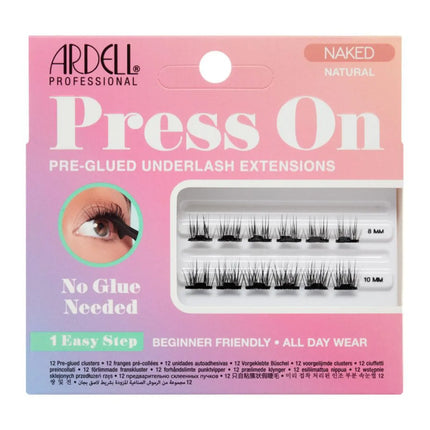 Ardell Press On Pre-glued Underlash Extensions Naked Natural Mini Set