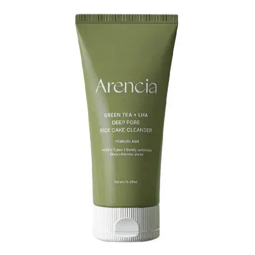 Arencia Green Tea + LHA Deep Pore Rice Cake Cleanser
