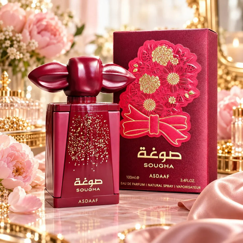 Asdaaf Sougha Eau de Parfum, met roos, jasmijn en lelietje-van-dalen