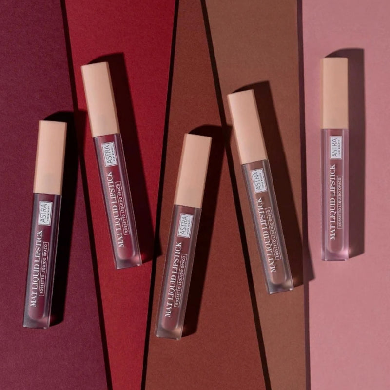 Astra Make Up Pure Beauty Mat Liquid Lipstick Merlot, vloeibare lipstick met matte finish