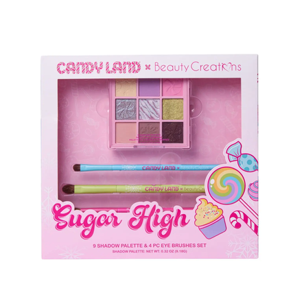 Beauty Creations Shadow Palette & Brush Set Sugar High