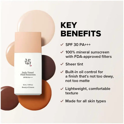 Beauty of Joseon Daily Tinted Fluid Sunscreen SPF 50