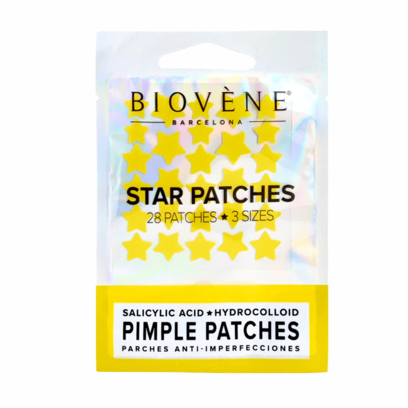Biovene Star Patches Yellow Pimple Patches Anti Blemish Stars, 28 Patches