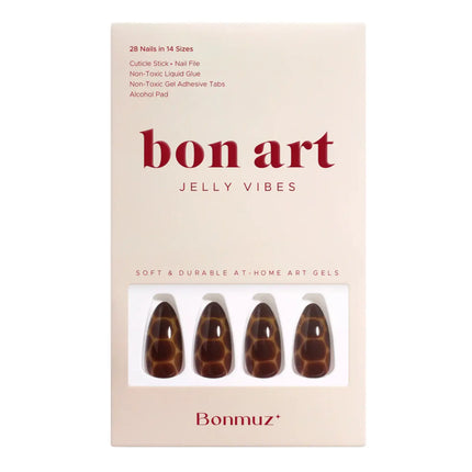 Bonmuz Press-On Nails Cocoa Nouveau