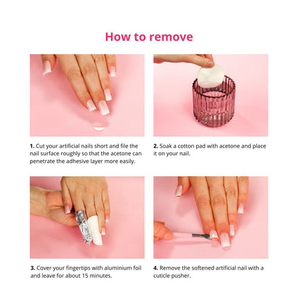 Boozyshop 24 pcs Press On Nails Glazed Donut