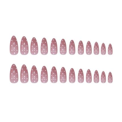 Boozyshop 24 pcs Press On Nails Polka Dots