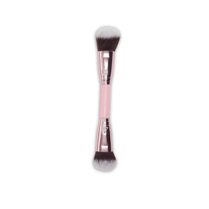 Boozyshop Soft Pink and Gold Foundation and Face Duo Brush