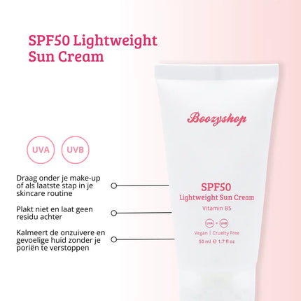 Boozyshop SPF50 Lightweight Sun Cream