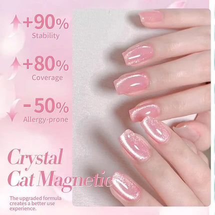 Born Pretty Crystal Cat Magnetic Gel MY40 Myrtle