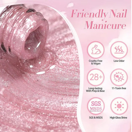 Born Pretty Crystal Cat Magnetic Gel MY40 Myrtle