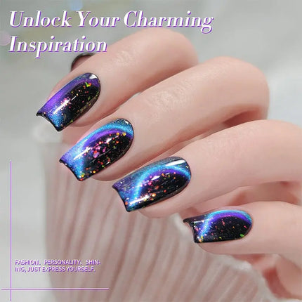 Born Pretty Glitter Cat Magnetic Gel MY35 Starry Sky