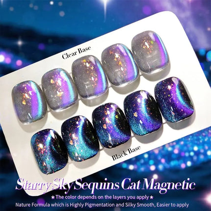 Born Pretty Glitter Cat Magnetic Gel MY35 Starry Sky