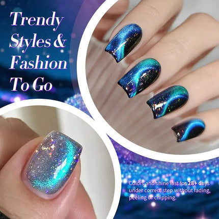 Born Pretty Glitter Cat Magnetic Gel MY35 Starry Sky