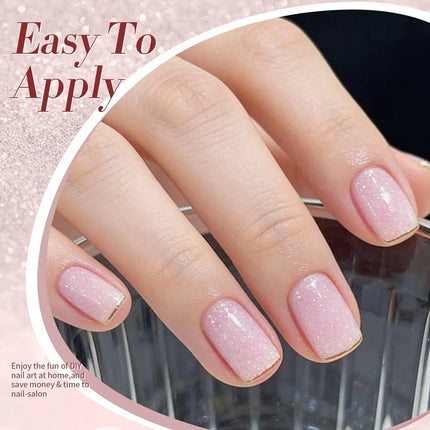Born Pretty Jelly Nude Snow Glitter Gel JN91