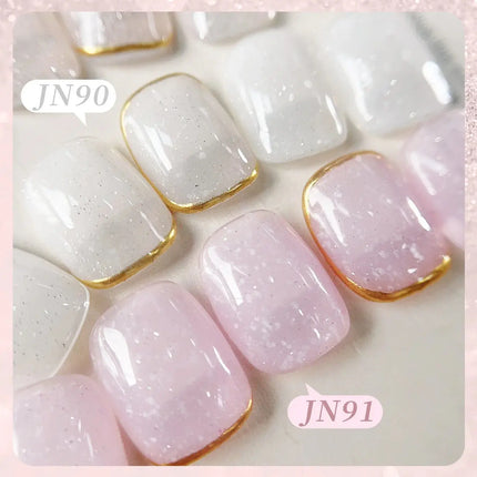 Born Pretty Jelly Nude Snow Glitter Gel JN91
