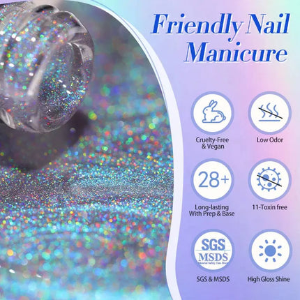 Born Pretty Laser Cat Magnetic Gel MY122 Midnight