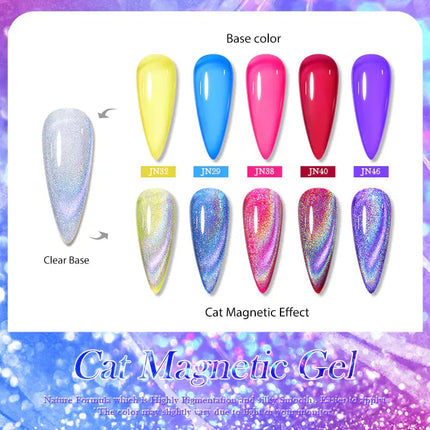 Born Pretty Rainbow Holographic Cat Magnetic Gel MY110
