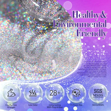 Born Pretty Rainbow Holographic Cat Magnetic Gel MY110
