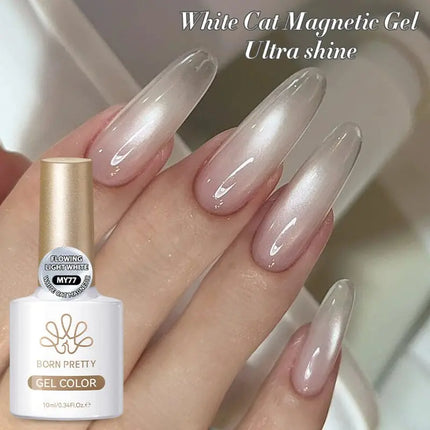 Born Pretty White Cat Magnetic Gel MY77