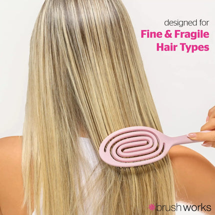 Brushworks Flexi Oval Detangling Hair Brush