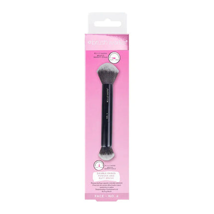 Brushworks No. 6 Double Ended Powder and Buff Brush