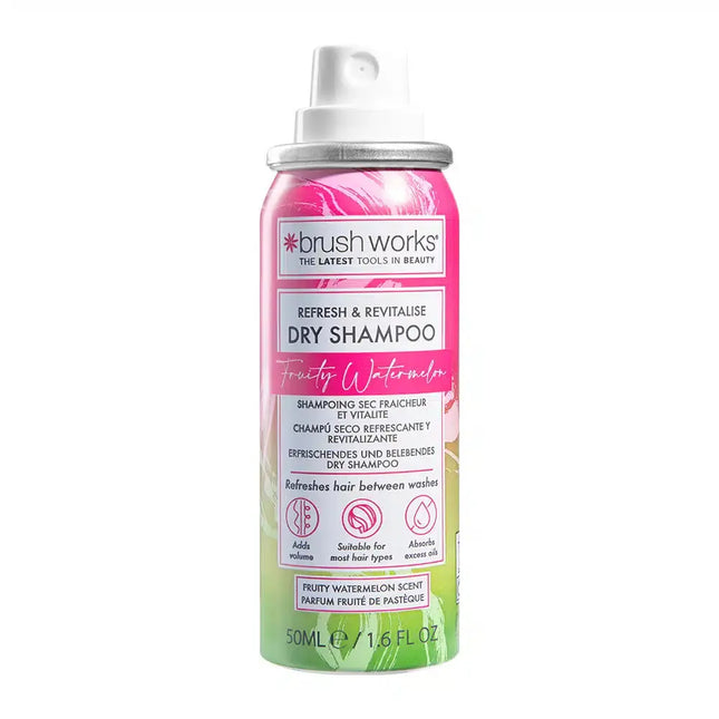 Brushworks Refresh & Revitalise Fruity Watermelon Dry Shampoo 50 ml